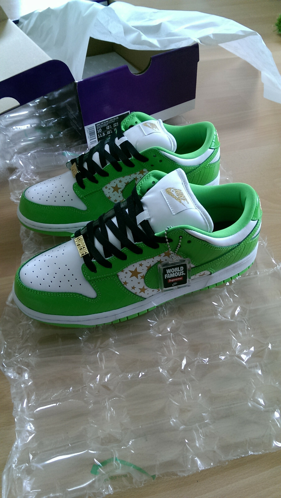 green supreme dunk